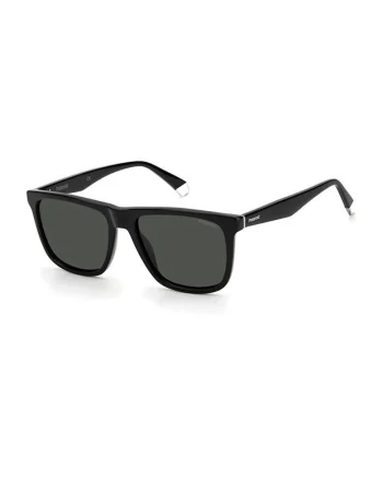 Ochelari de soare wayfarer polarizati cu lentile uni, Negru