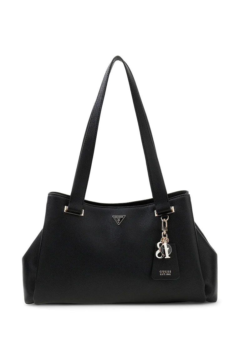 Geanta de umar cu accesoriu logo Evie, Negru