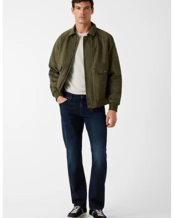 Blugi slim fit cu talie medie, Albastru ultramarin