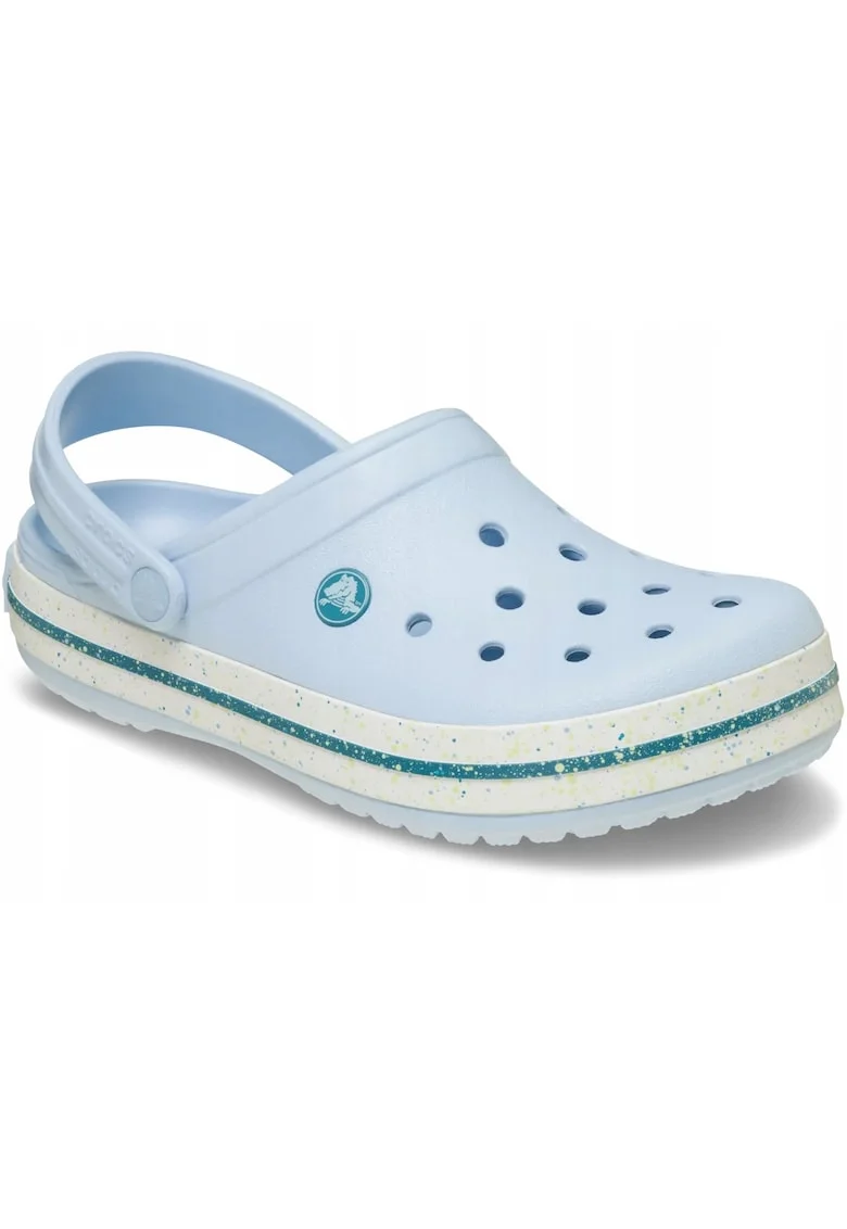 Saboti barbati,  Crocband Speckled Band Clog, albastru Blue Frost, marimea 48-49, material Croslite, talpa antiderapanta