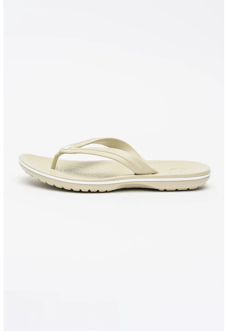 Papuci flip-flop de cauciuc Crocband, Kaki deschis