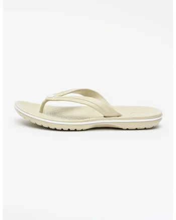 Papuci flip-flop de cauciuc Crocband, Kaki deschis