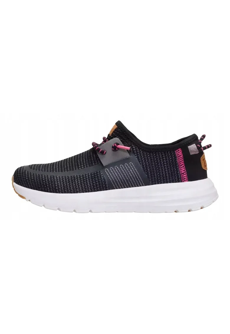 dama, Hey Dude, Sirocco Stretch Sox, negru roz, Negru