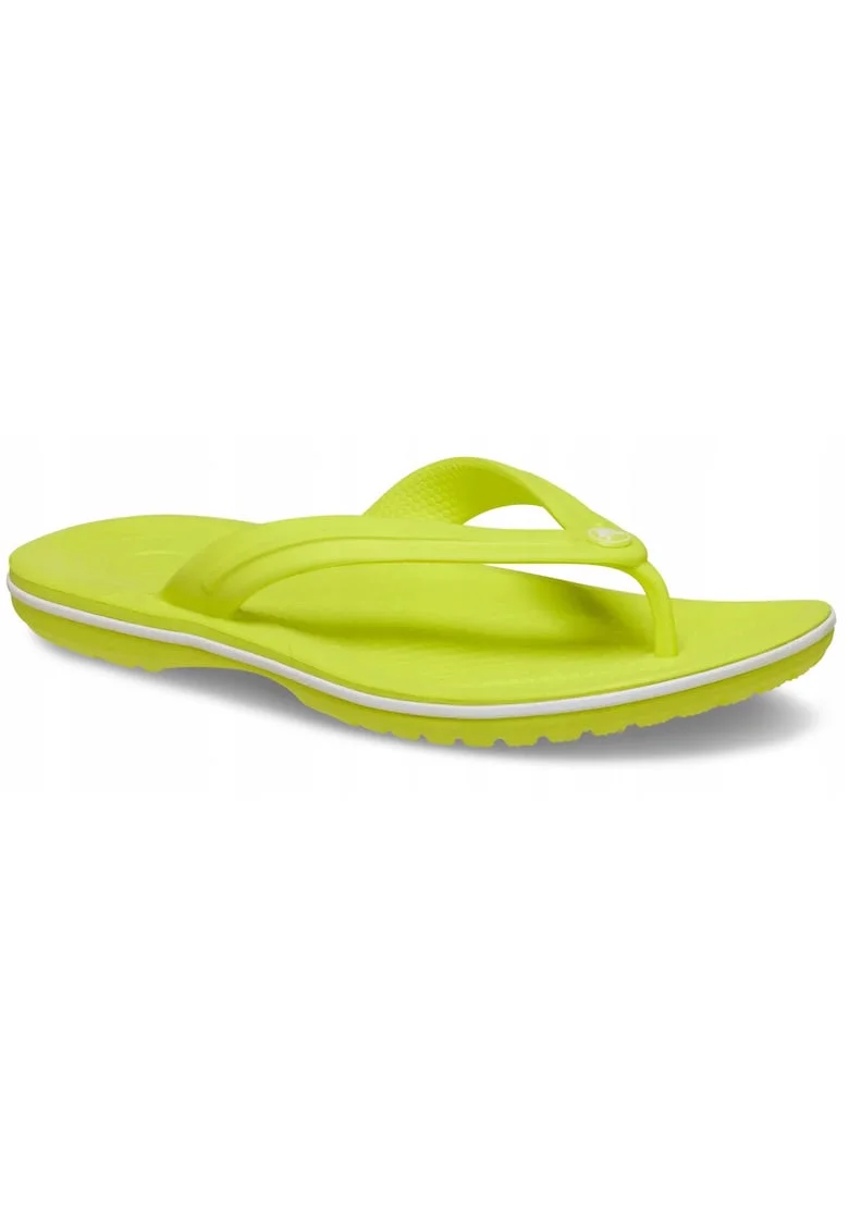 Slapi tip flip-flop pentru barbati,  Crocband Flip 11033, galben Citrus, marime 46-47, material Croslite, impermeabili