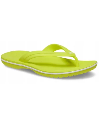 Slapi tip flip-flop pentru barbati,  Crocband Flip 11033, galben Citrus, marime 46-47, material Croslite, impermeabili