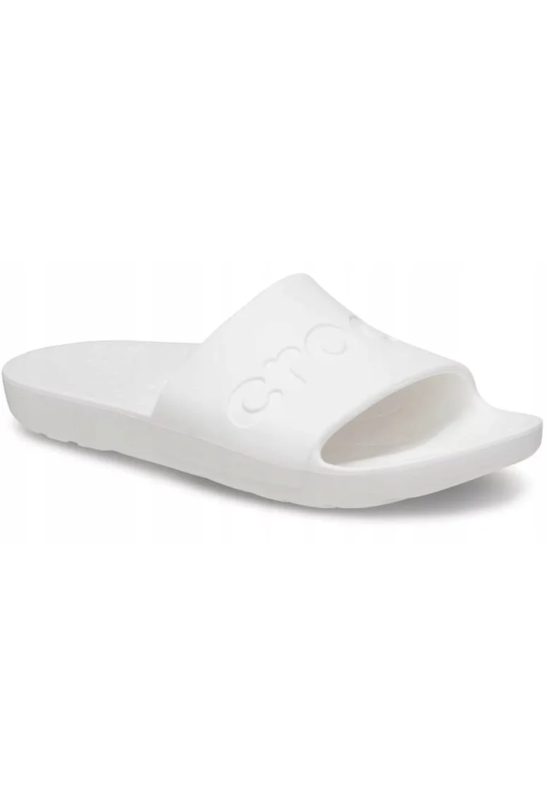 Papuci tip slide,  Slide 210088, barbati, alb, marimea 48-49, material Croslite