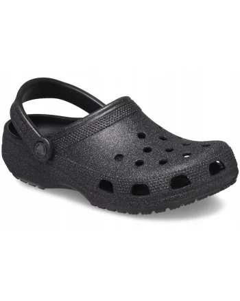 Saboti barbati,  Classic Glitter Clog 205942, negru glitter, marime 48-49, material Croslite, impermeabili