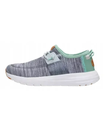 dama, Hey Dude, Sirocco Stretch Sox, gri verde, Gri