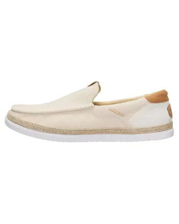 Męskie Lekkie Mokasyny Espadryle Buty Wsuwane Harbor Loafer, Bej