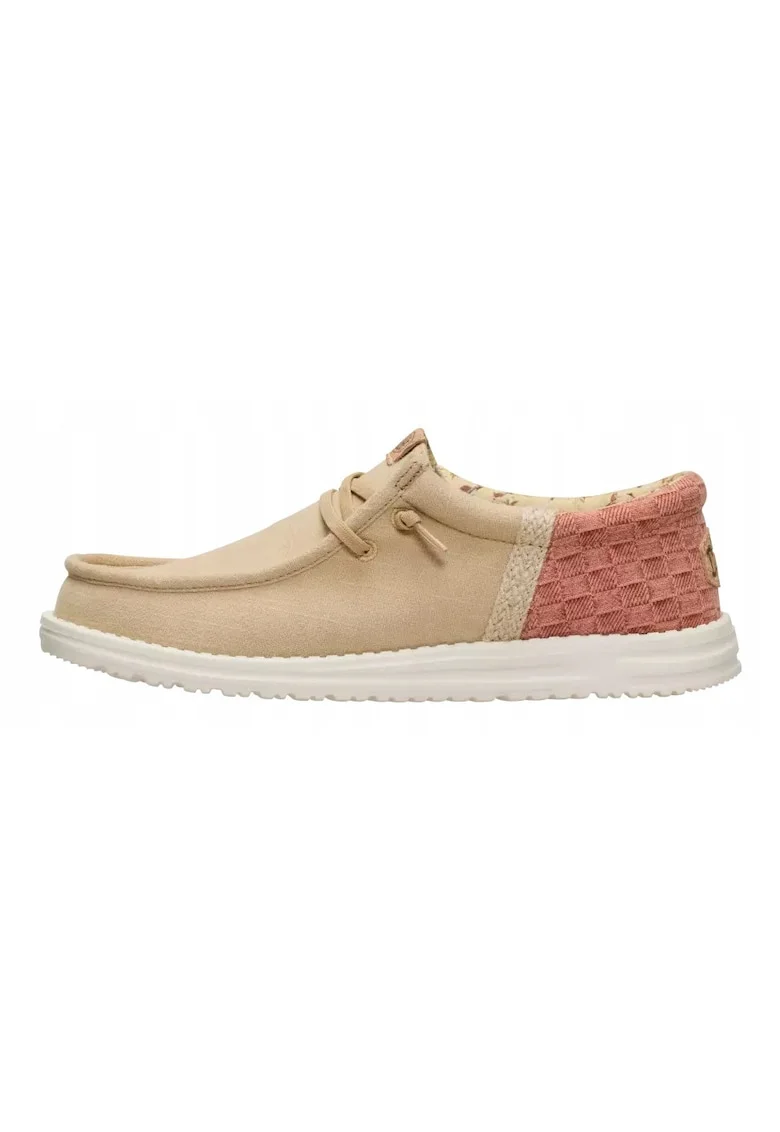 Męskie Lekkie Wygodne Mokasyny Wally Funk Summer Stitch, Bej