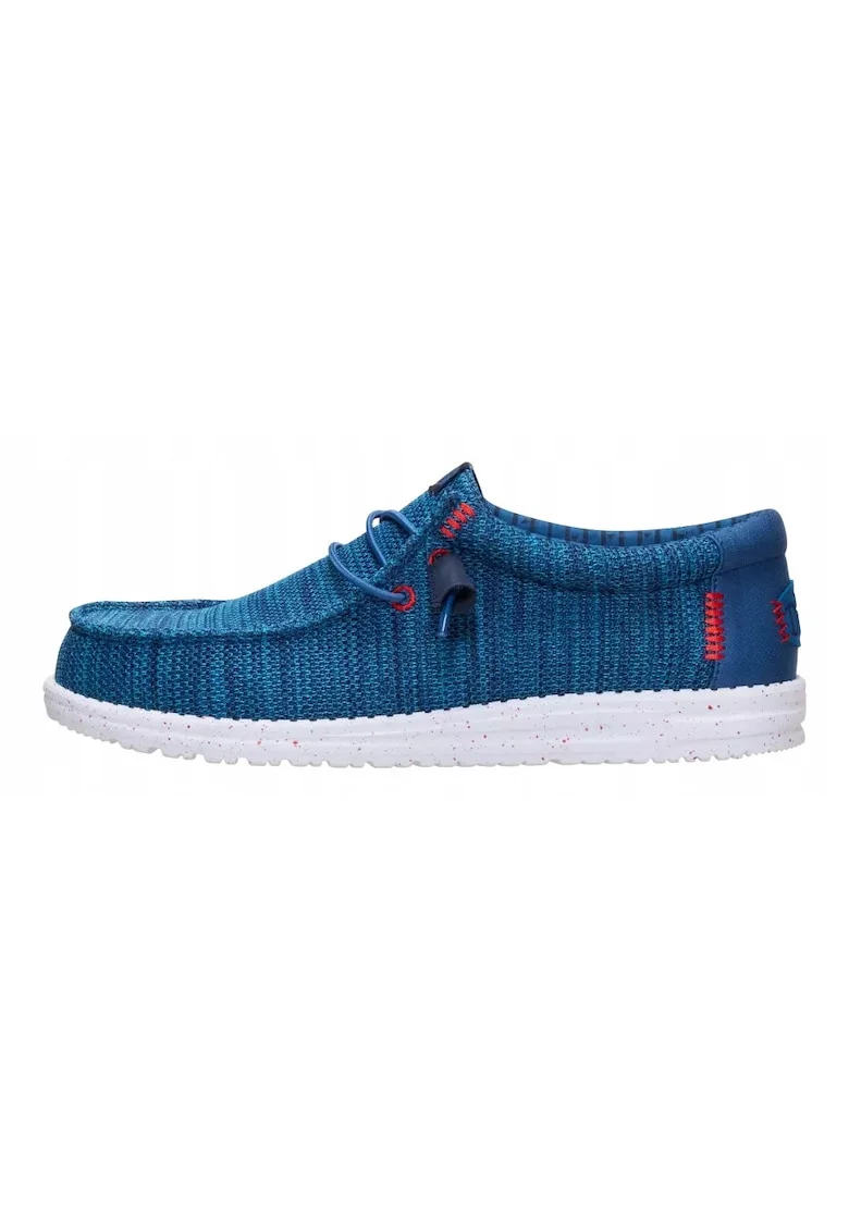 Męskie Buty Półbuty Wally, Albastru