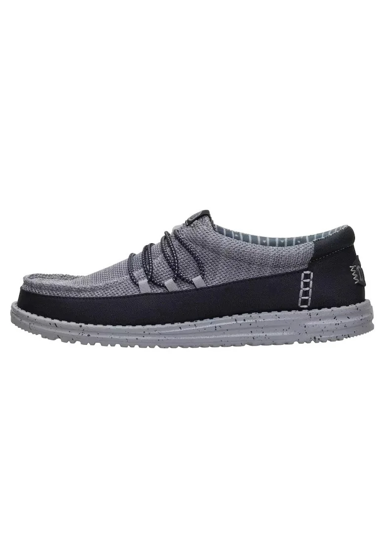 Męskie Lekkie Mokasyny Buty Wsuwane Wally Guard Stretch Sox, Gri