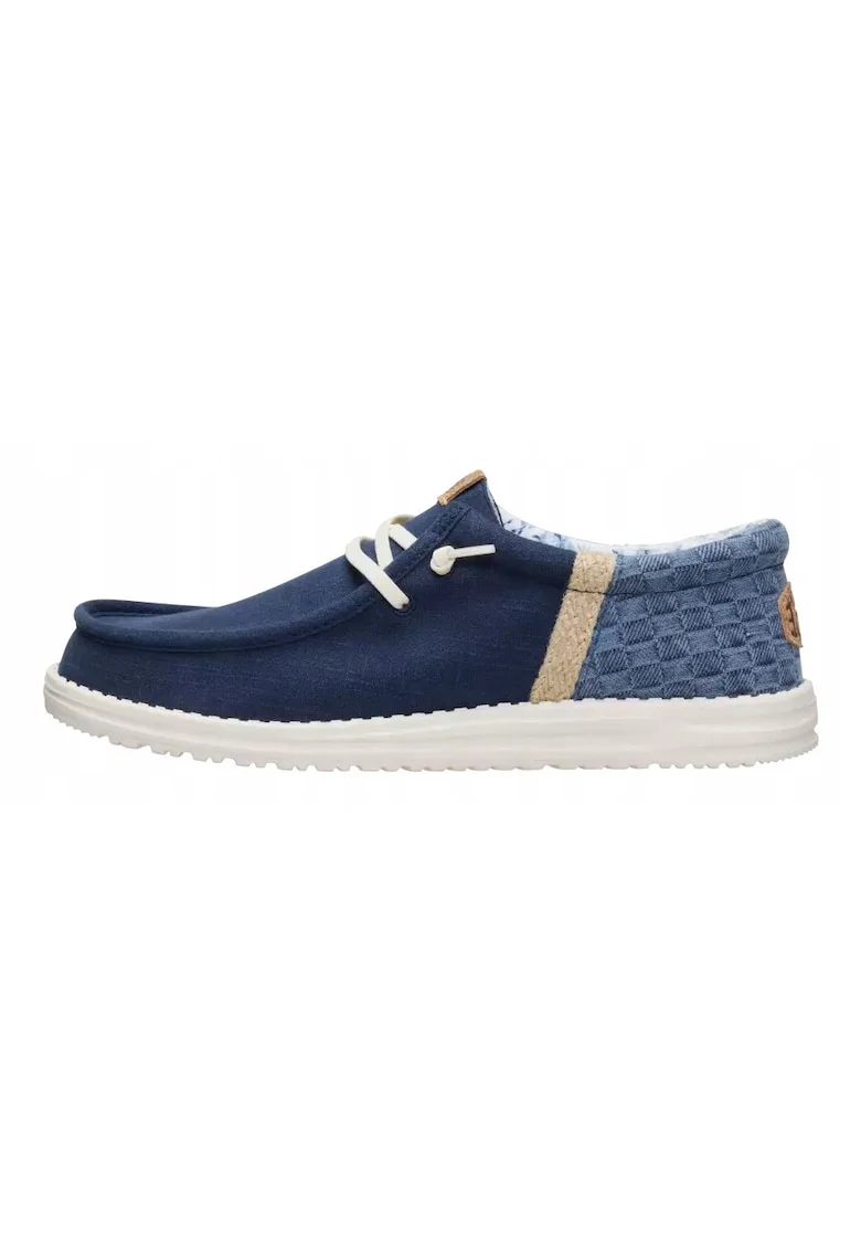 Męskie Lekkie Wygodne Mokasyny Wally Funk Summer Stitch, Albastru