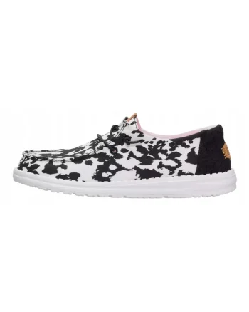 Mocasini Dama, Hey Dude, Wendy Inky Cow, Alb