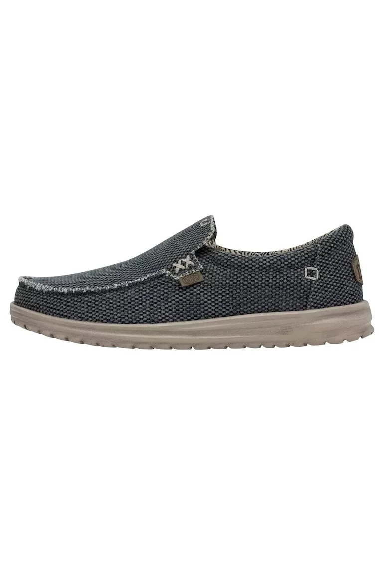 Męskie Lekkie Mokasyny Buty Półbuty Wsuwane Mikka Braided, Albastru