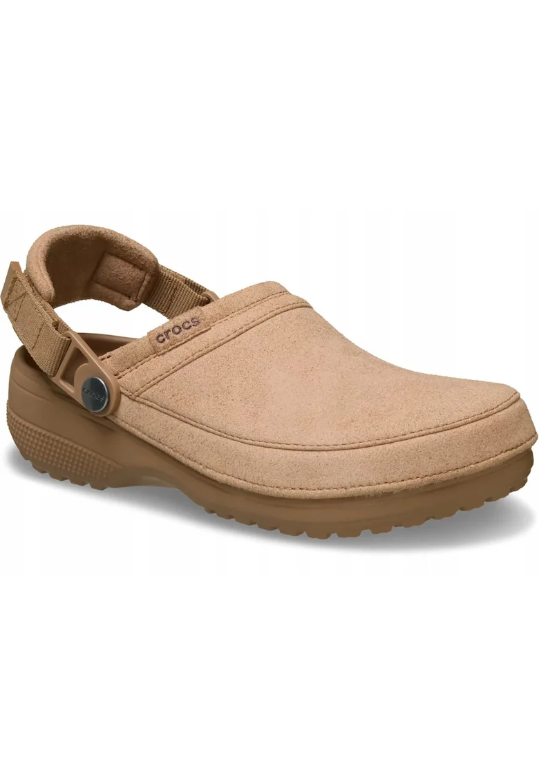 Saboti barbati,  Classic Crafted Vegan Suede Clog 211930, maro Milk Chocolate, Maro