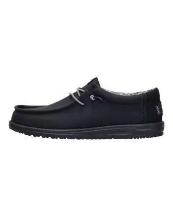 Mocasini barbati, Hey Dude, Wally Perf Classic, Negru