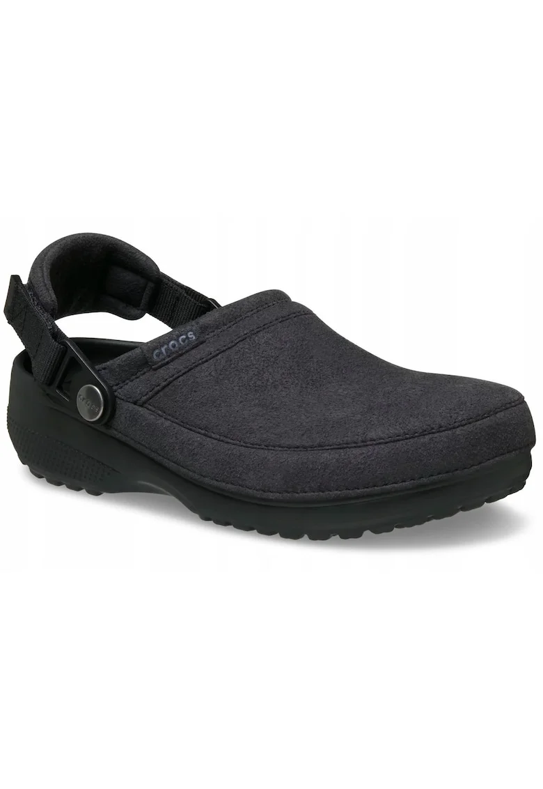 Saboti barbati,  Classic Crafted Vegan Suede Clog 211930, negru, Negru
