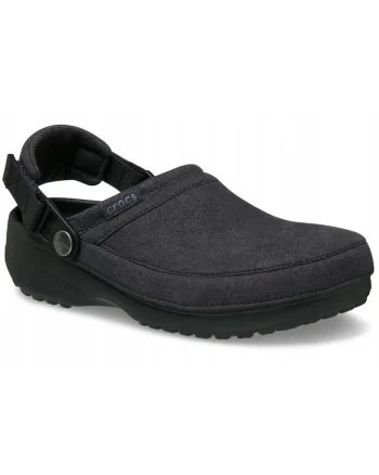 Saboti barbati,  Classic Crafted Vegan Suede Clog 211930, negru, Negru