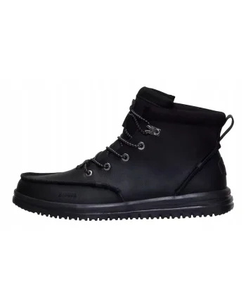 Ghete barbatesti, Hey Dude, Bradley Classic Tumbled, negre, marimea 47, cu siret, captusite