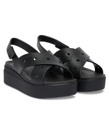 Sandale dama,  plastic, negru,