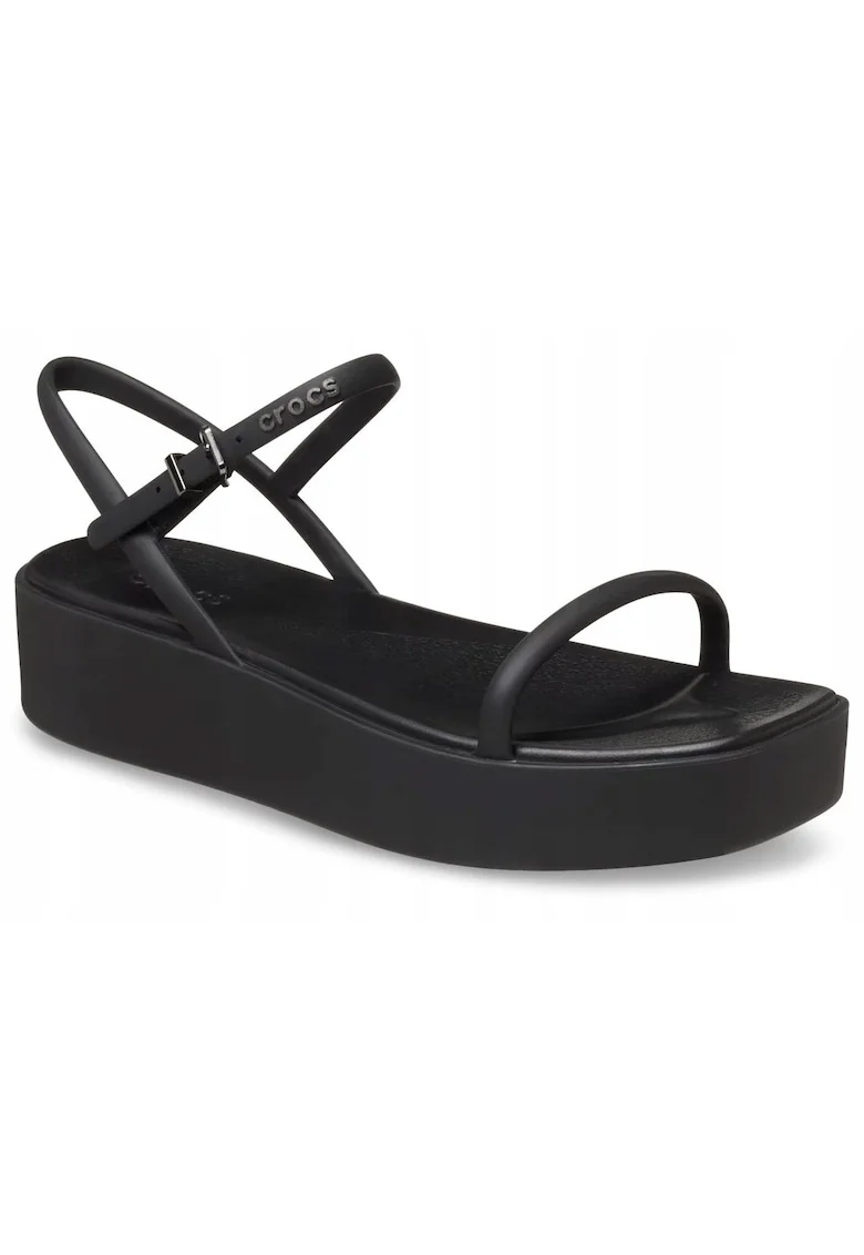 Sandale dama,  Miami Platform Y Strap, negre, marimea 41-42, platforma 4 cm