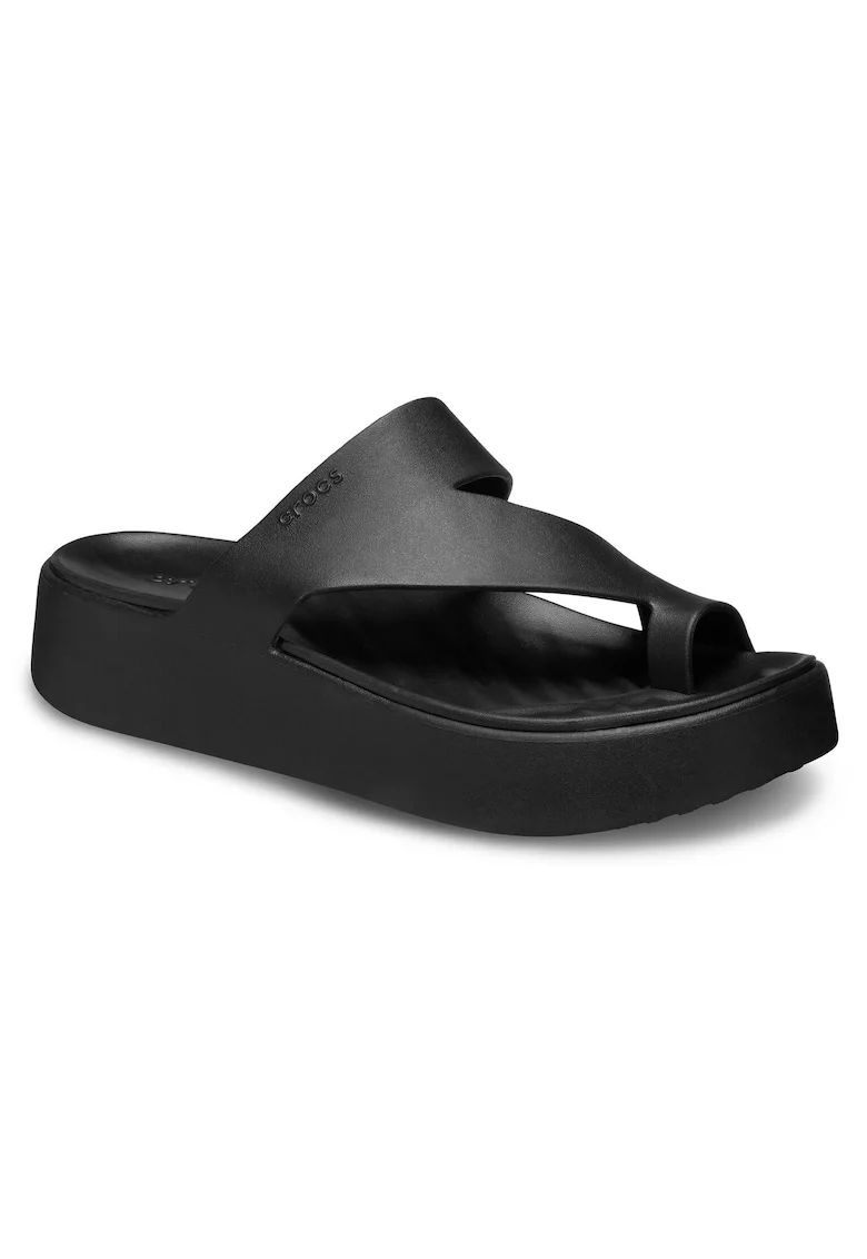 Papuci flip-flop dama  210834, Sintetic, 42-43 EU, Negru