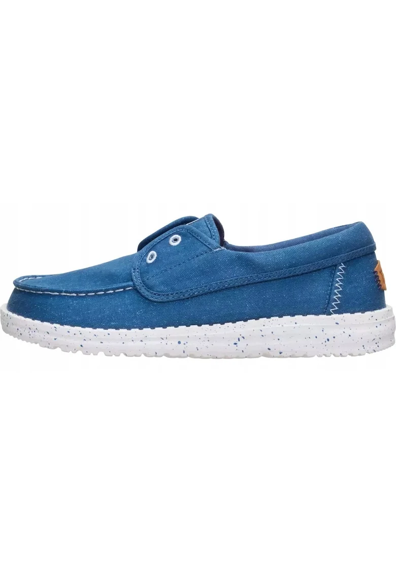 Mocasini Dama, Hey Dude, Wendy Cru Stretch Canvas, albastru, Albastru