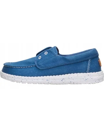 Mocasini Dama, Hey Dude, Wendy Cru Stretch Canvas, albastru, Albastru