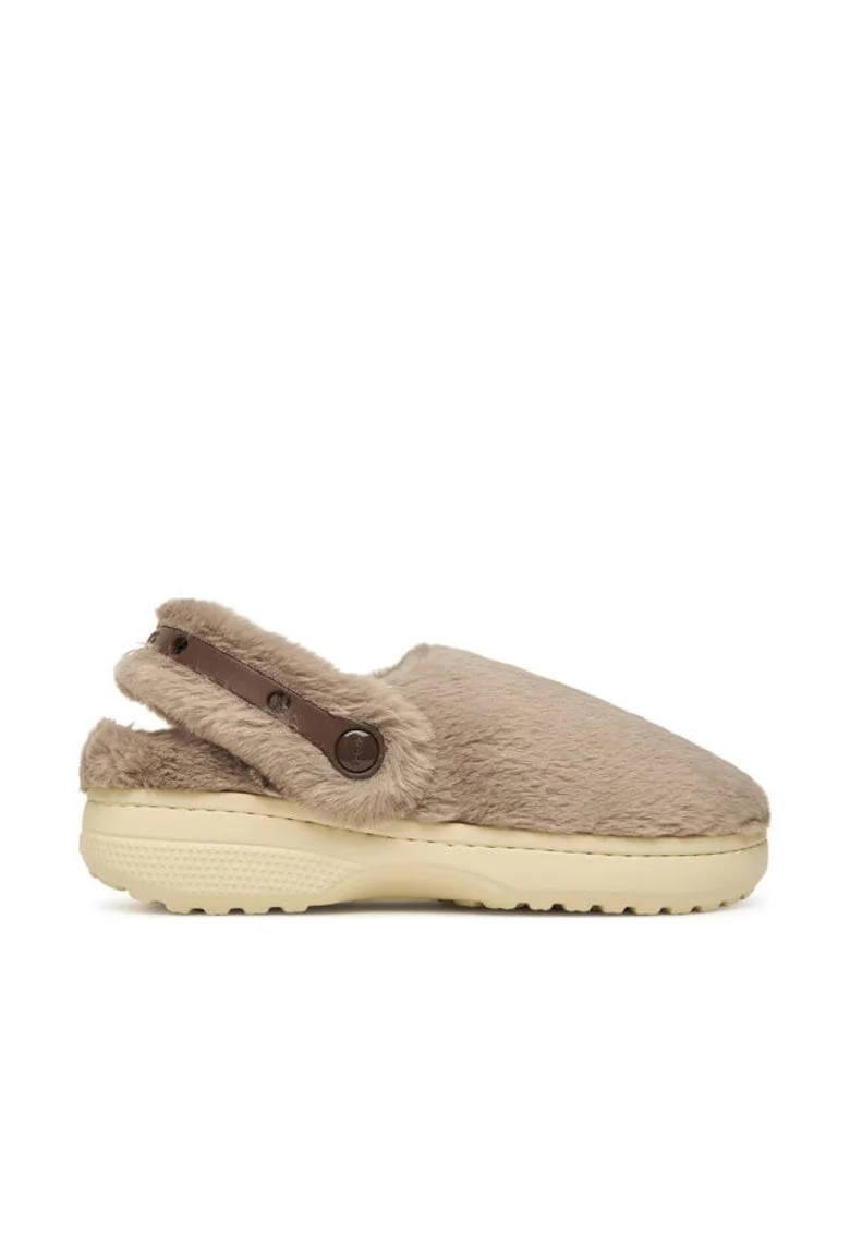 Papuci dama  Mushroom 195, clasic, maro