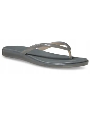 dama,  Miami Jelly Round Toe Flip, gri Carbon Jelly