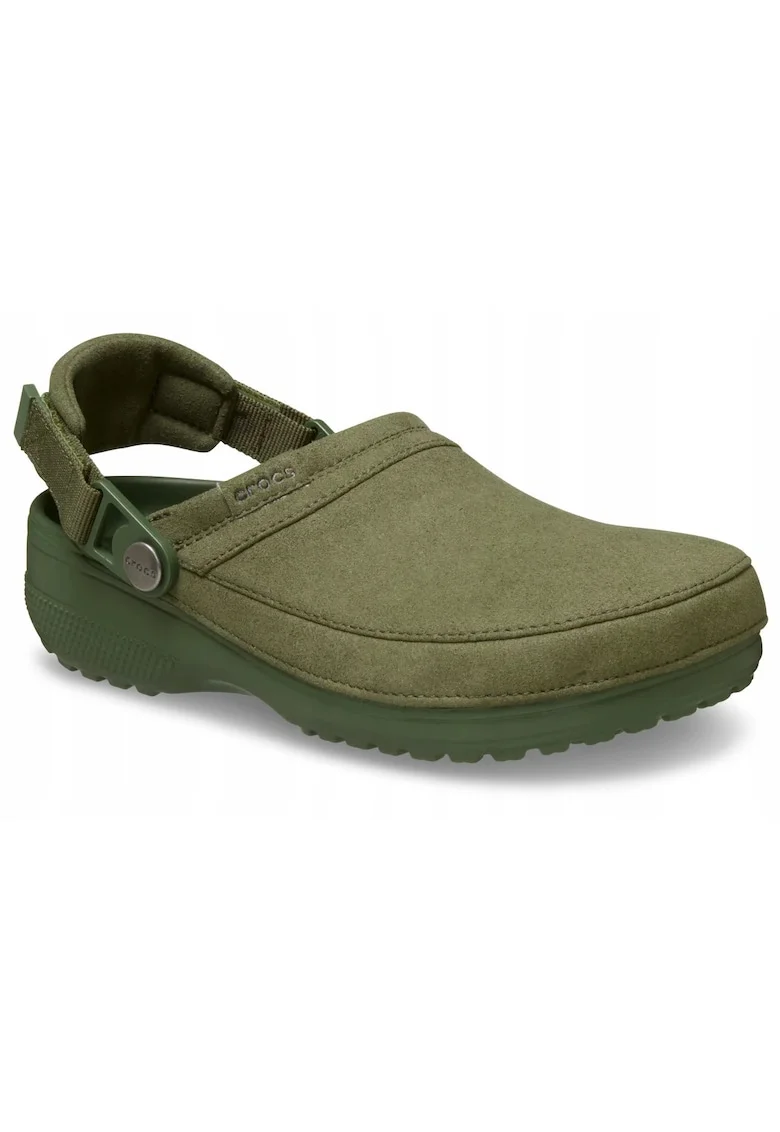 Saboti barbati,  Classic Crafted Vegan Suede Clog 211930, khaki, marime 46-47, 28.8 cm, Croslite