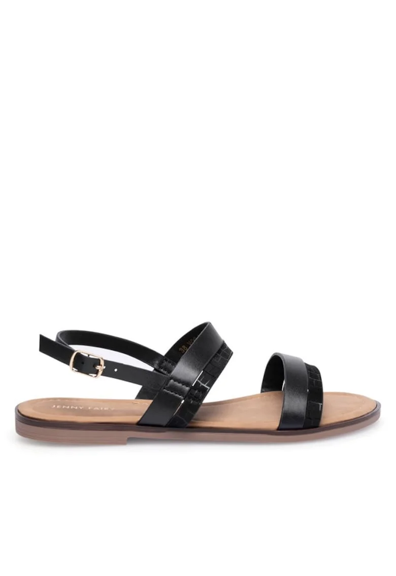 Sandale dama, 6284,  Sintetic, Negru