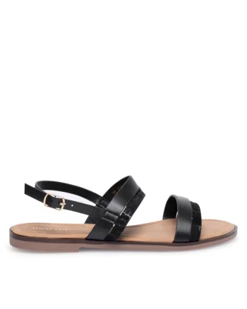 Sandale dama, 6284,  Sintetic, Negru