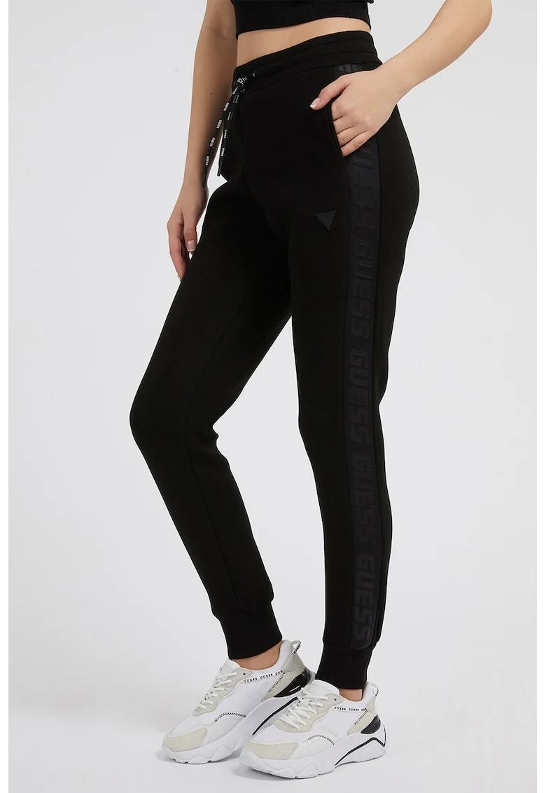 Pantaloni de trening cu talie ajustabila, Negru