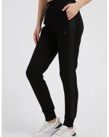 Pantaloni de trening cu talie ajustabila, Negru