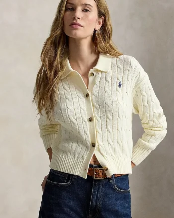Polo Ralph Lauren cardigan pentru femei din bumbac