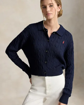Polo Ralph Lauren cardigan pentru femei din bumbac