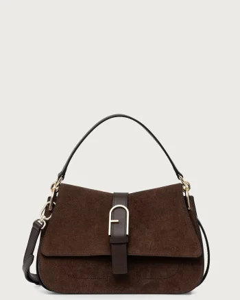 Furla geantă crossbody pentru femei din piele întoarsă