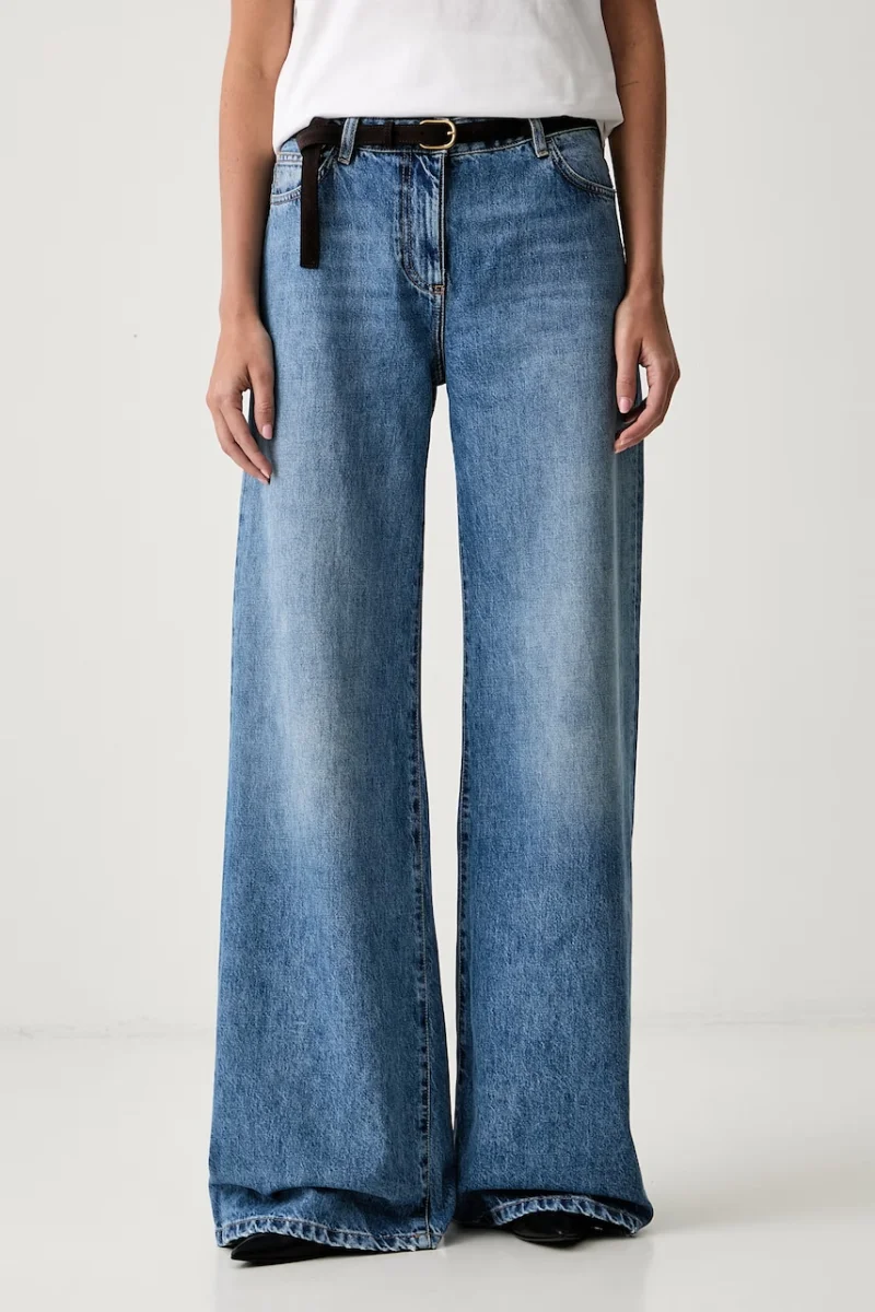 Elisabetta Franchi blugi wide leg pentru femei