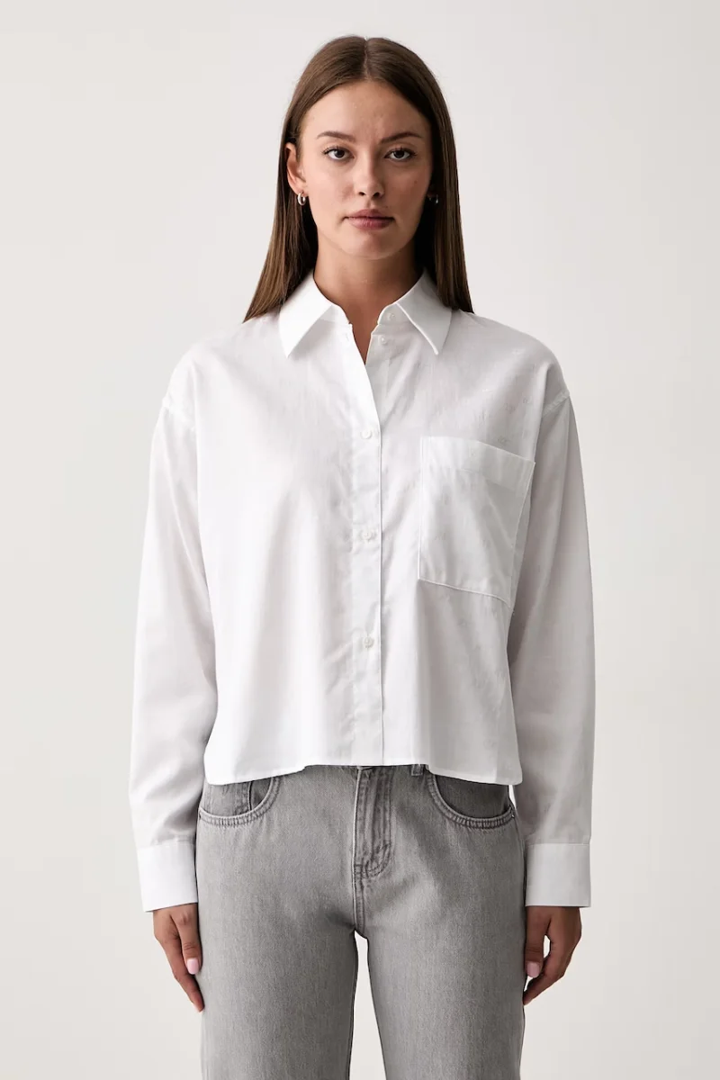 Armani Exchange cămașă de damă din bumbac