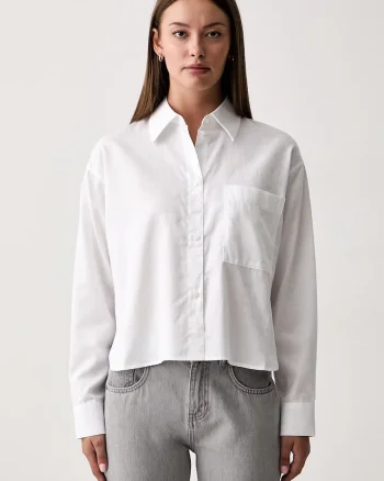 Armani Exchange cămașă de damă din bumbac