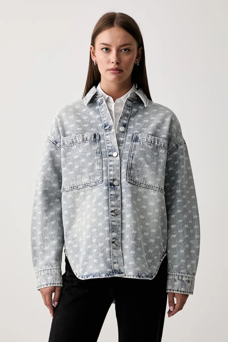 Armani Exchange cămașă de damă din denim