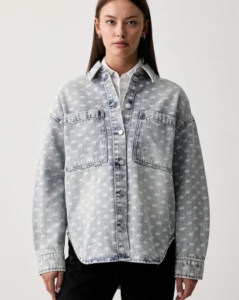 Armani Exchange cămașă de damă din denim