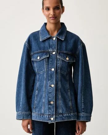 HUGO geacă de tranziție pentru femei din denim HUGO ICON_3