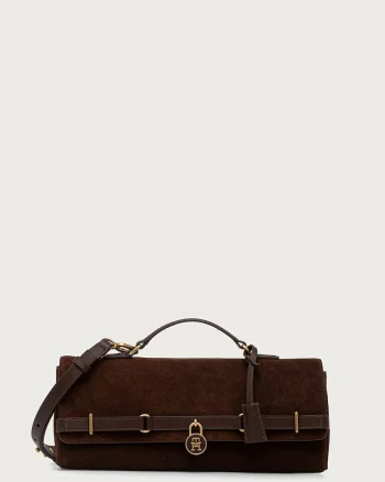 Tommy Hilfiger geantă crossbody pentru femei din piele întoarsă