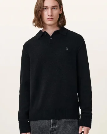 AllSaints pulover pentru bărbați cu vâscoză STATTEN