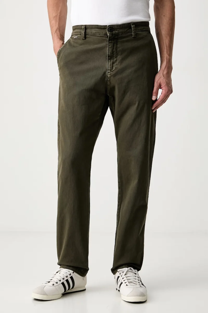 Aeronautica Militare pantaloni chinos pentru bărbați din bumbac cu elastan