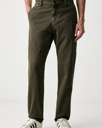 Aeronautica Militare pantaloni chinos pentru bărbați din bumbac cu elastan