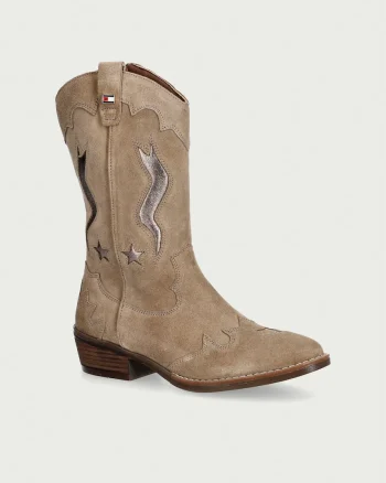 Tommy Hilfiger cizme cowboy pentru copii din piele întoarsă